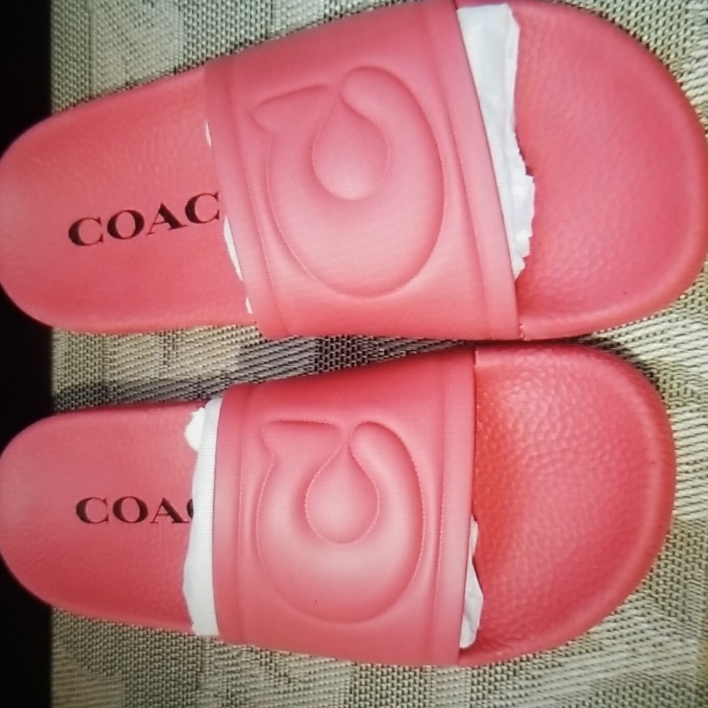 Coach Ulla Rubber Slides 5 NIB🔥